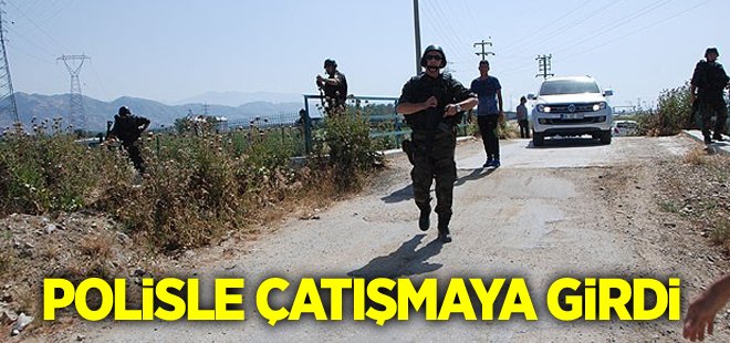 Polise saldıran şahıs vuruldu