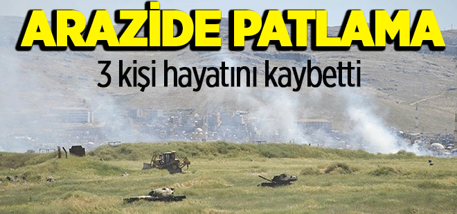 Elazığ'da arazide patlama: 3 ölü