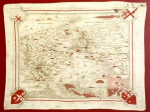 Mendilde kalan işgal bayrağı