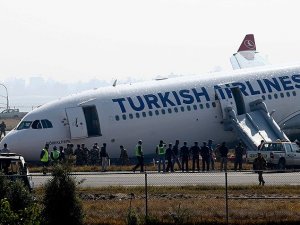 THY uçağı pistten çıktı