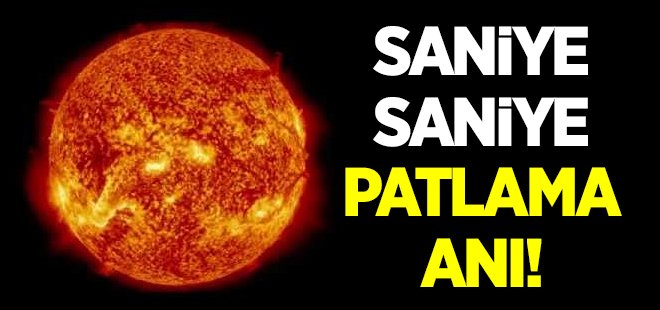 Güneşteki patlama anı NASA kamerasında