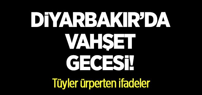 Diyarbakır'daki vahşet gecesinin tüyler ürperten ayrıntıları