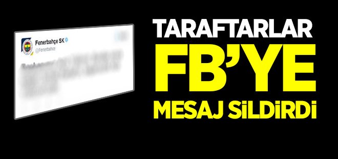 Fenerbahçe'nin resmi Twitter hesabı o tweeti sildi!
