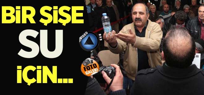 Bir şişe suda kavga