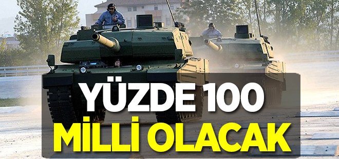 Milli tankın motoru da yerli olacak