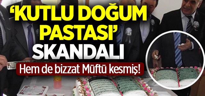 Kuran-ı Kerim tasarımlı pasta yapıp yediler