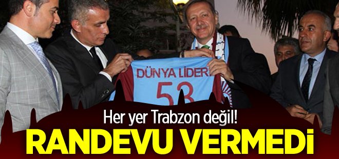 Erdoğan Trabzonspor heyetine randevu vermedi