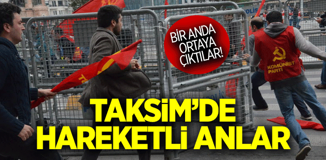 Taksim'de TKP'lilerden korsan gösteri