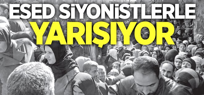 Esed Siyonistlerle yarışıyor