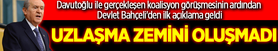 Bahçeli'den beklenen açıklama geldi