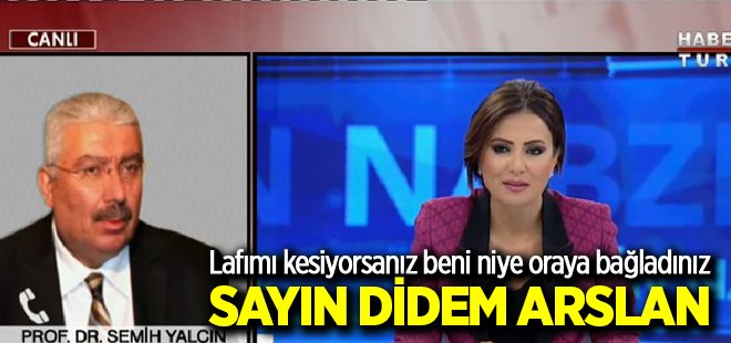 MHP'li Yalçın canlı yayında lafı kesilince sinirlendi