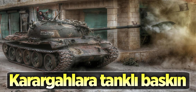 Muhalifler tankla saldırdı