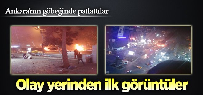 Patlamanın ardından ilk görüntüler