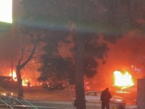 Patlamanın ardından ilk görüntüler