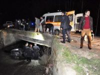 İçi su dolu dereye uçtu