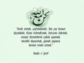 Peygamber Efendimiz (SAV) buyuruyor ki