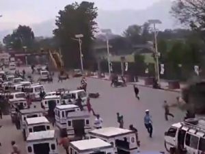Nepal'deki depremin en korkunç görüntüsü