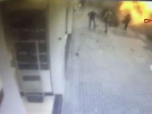 İstiklal Caddesi'ndeki patlama anı kamerada